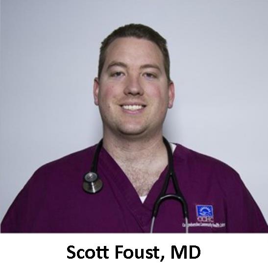 Scott foust, md, phd, is posing for a photo.