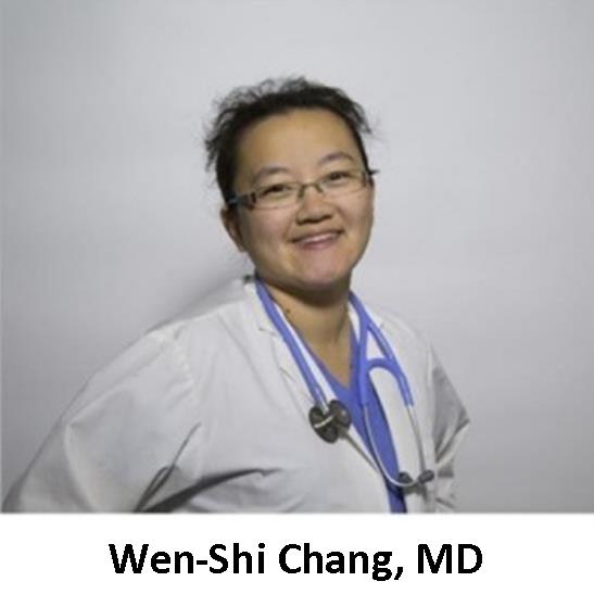 Wen - shi chang, md, is posing for a photo.
