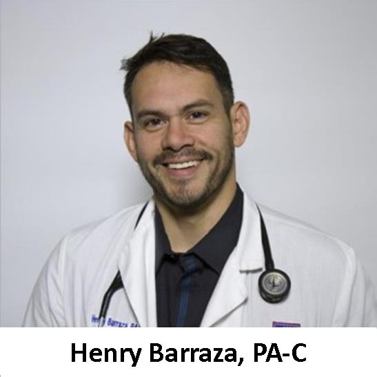Henry barraza, pc, is posing for a photo.