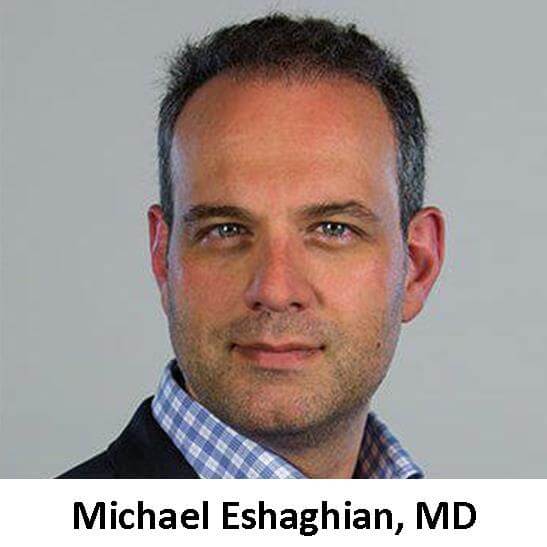Michael eshaghian, md, is posing for a photo.