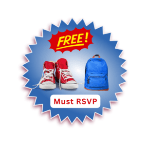 Free shoes and backpack, RSVP required.