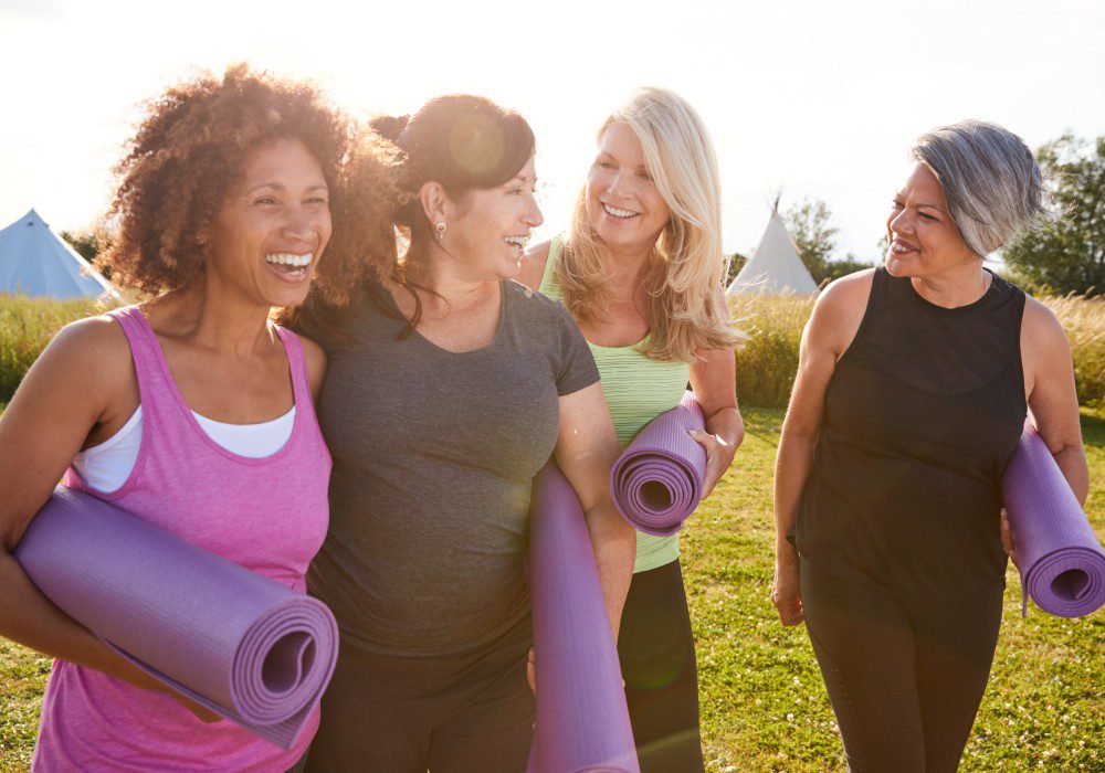 Group Of Mature Female Friends On Outdoor